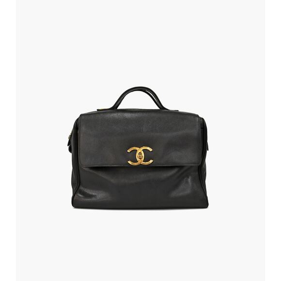 CHANEL Black Big CC Tote Bag A-A29757 - Picture 1 of 13